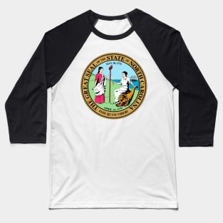 North Carolina Coat of Arms Baseball T-Shirt